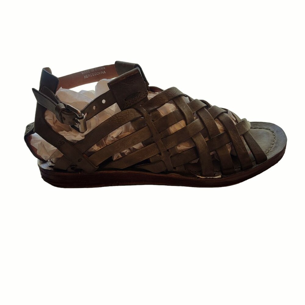 A.S.98 Army Green Sandals Size 37 - Picture 5 of 11